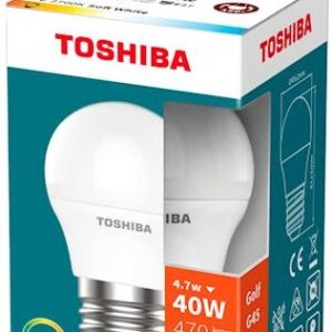 Lâmpada LED Essential Prime G45 E27 4,7W 2700K 470Lm - TOSHIBA