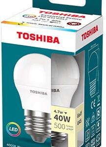 L?mpada LED Essential Prime G45 E27 4,7W 4000K 500Lm - TOSHIBA