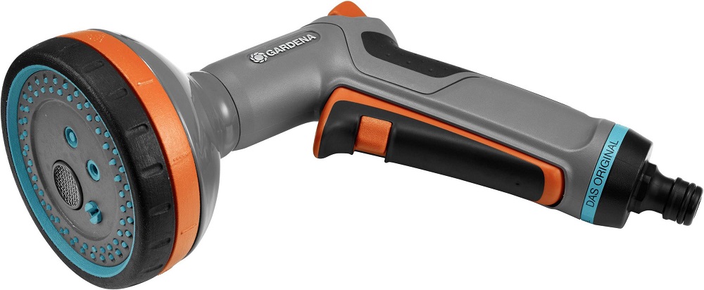 Pistola de Rega Comfort Multi (Preto/Cinzento/Laranja) - GARDENA