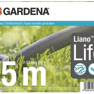 Mangueira Têxtil Liano Life Ø13mm 1/2 (15 mts) + Acessórios - GARDENA