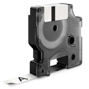 Fita Original Preto Sobre Branco (5,5 mts/1,9cm) - DYMO