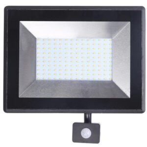 Projector LED IP65 220V Branco F. 6000K 100W 10950Lm c/ Sensor