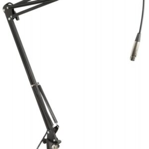 Suporte de Mesa p/ Microfones de Est?dio c/ Cabo Incorporado - VONYX