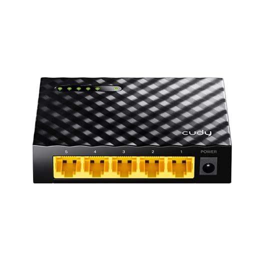 HUB SWITCH 5 PTOS CUDY GS105D 5X10/100M RJ45 PORTS/DESKTOP/PLASTIC CASE GS105D
