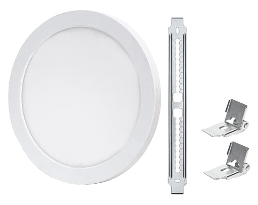 Painel de LED Superficie Redondo Ajustável (Ø 22cm) 18W 3 Cores (3000K/4000K/6000K) 1350Lm