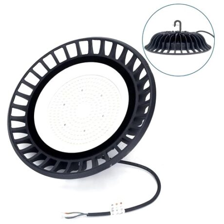 Campânula LED SLIM IP65 p/ Armazens 220V 200W 4000K 18000Lm