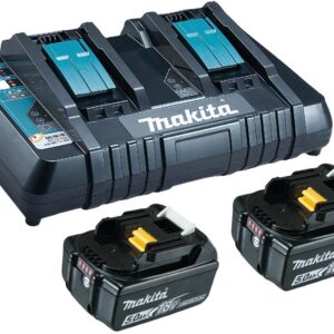 Kit Carregador Duplo c/ 2 Baterias 18V 5Ah (BL1850B) - MAKITA
