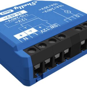 Módulo Interruptor p/ Automação Wi-Fi/Bluetooh 110/240VAC 24-48VDC 16A - Shelly 1 Gen3