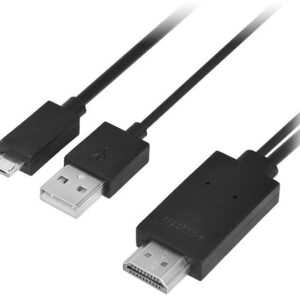 Cabo MHL HDMI A Macho - Micro-USB Macho / USB 2.0 Macho - 1LIFE