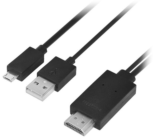 Cabo MHL HDMI A Macho - Micro-USB Macho / USB 2.0 Macho - 1LIFE
