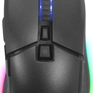 Rato Óptico Nuke 6400DPI RGB (Preto) - 1LIFE