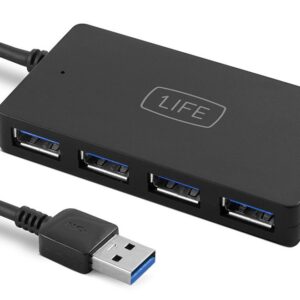 HUB 4x USB 3.0 (Preto) - 1LIFE