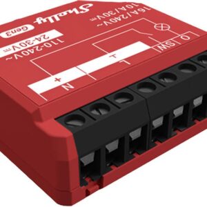 M?dulo Interruptor p/ Automa??o Wi-Fi/Bluetooth 24-30VDC 16A c/ Medi??o Energia - Shelly 1PM Gen3