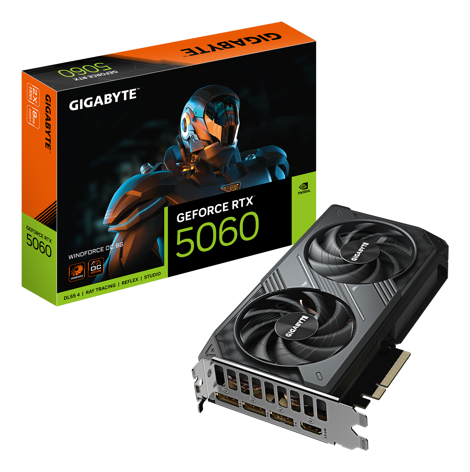 Placa Gráfica Gigabyte RTX 5060 Windforce OC 8GB