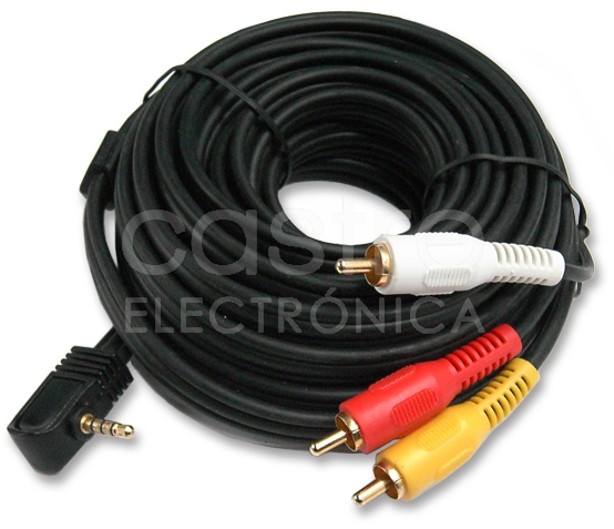 Cabo Jack 3,5mm Macho - 3 RCA Macho (5 mts)