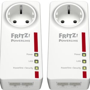 Pack 2x Powerlines 1220E Set Extensor Wi-Fi Gigabit – FRITZ