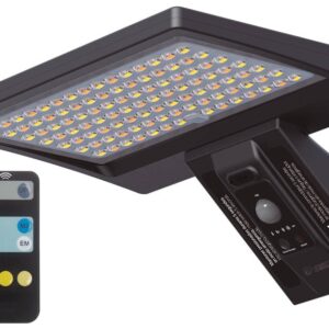 Candeeiro Exterior Solar LED 8W 3000~6000K c/ Sensor Movimento + Crepuscular - GSC