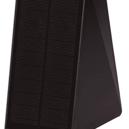 Aplique LED Solar Jankia 2x 2W Branco 4200K 1500mAh c/ Sensor PIR + Crepuscular (Preto) - GSC