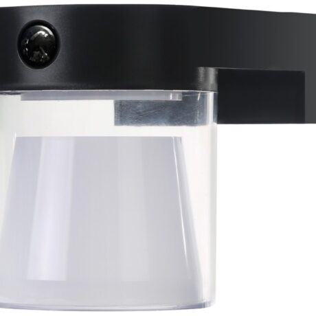 Aplique LED Solar Serie Laconi 4W CCT 3000/4000/6500K 500Lm c/ Sensor + Crepuscular (Preto) - GSC