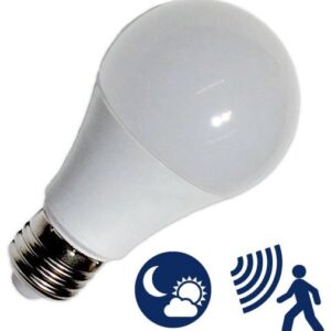 Lampada LED 220V E27 9W Branco F. 6000K 950Lm c/ Sensor Crepuscular + Presen?a - GSC