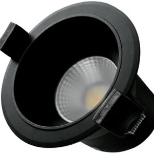 Projector LED COB Redondo p/ Encastrar S?rie Mandani 7W 3000-4000-6500K 650Lm (Preto) - GSC