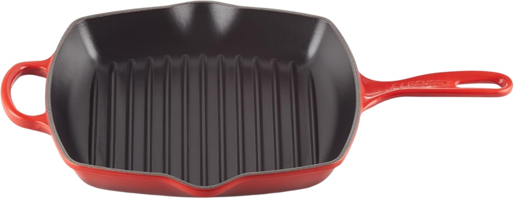 Grelhador Skillet Quadrado 26cm (Vermelho) - LE CREUSET