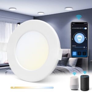Painel Smart LED Inteligente Redondo ?11,5cm Wi-Fi RGB+CCT 6W 2700K ~ 6500K 600Lm