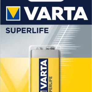 Pilha SuperLife 9V 6F22 Zinco-Carbono - VARTA