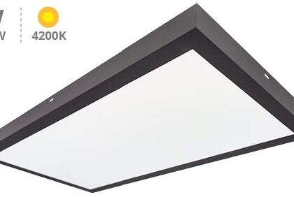 Painel de LED Superficie (90 x 30cm) 36W 4200K 3600Lm (Preto) - GSC