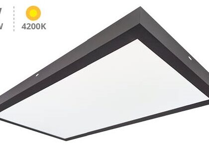 Painel de LED Superficie (120 x 30cm) 40W 4200K 4000Lm (Preto) - GSC