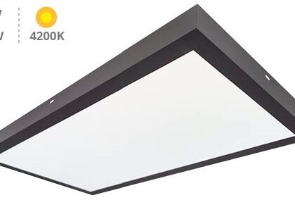 Painel de LED Superficie (120 x 60cm) 60W 4200K 6600Lm (Preto) - GSC