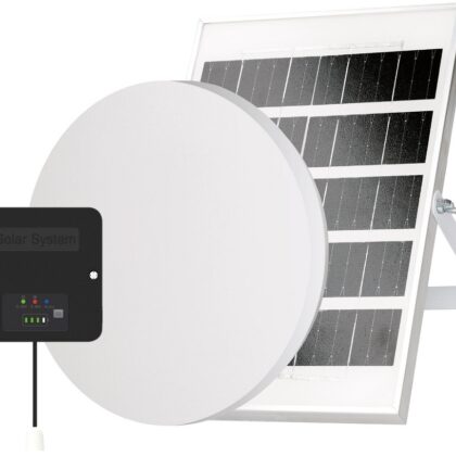 Candeeiro Plafon Telfer LED 6500W 6W c/ Painel Solar (Branco) - GSC