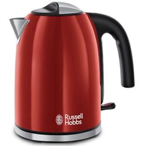 Chaleira El?trica 1,7L 2400W INOX (Preto/Vermelho) - RUSSELL HOBBS