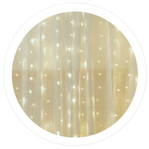 Cortina 60 LEDs Decoração Natal Branco F. 6000K (1 x 1,2 mts) - GSC