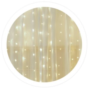 Cortina 100 LEDs Decoração Natal Branco F. 6000K (2 x 1 mts) - GSC