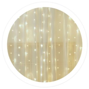 Cortina 200 LEDs Decoração Natal Branco F. 6000K (2 x 2 mts) - GSC