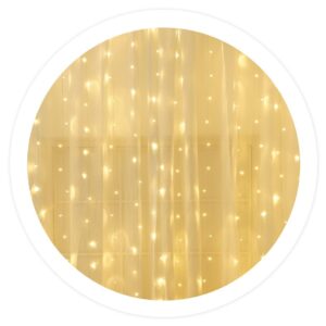 Cortina 300 LEDs Decora??o Natal Branco Q. 3000K (3 x 1 mts) - GSC