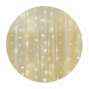 Cortina 200 LEDs Decora??o Natal Branco F. 6000K (5 x 1 mts) - GSC