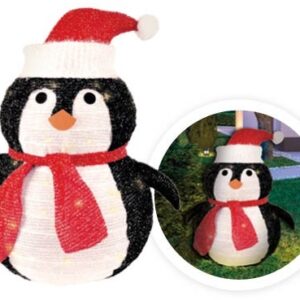 Pinguim Dobr?vel 40 LEDs Branco Quente 3000K c/ 8 Fun??es de Luz (600mm) - GSC