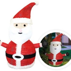 Pai Natal Dobrável 40 LEDs Branco Frio 6000K c/ 8 Funções de Luz (700mm) - GSC
