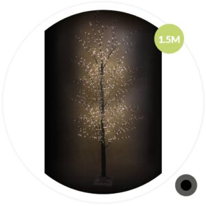 ?rvore Decorativa 900 Micro LEDs Branco Quente 3000K (1,5 mts) - GSC