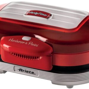 Grelhador de Hamb?rgueres 0205/00 Maker Party Time 1200W (Vermelho) - ARIETE