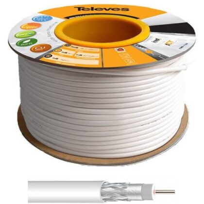 Bobine Cabo Micro Coaxial Cobre Ø5mm (100 mts) - TELEVES 210603