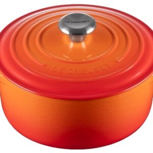 Ca?arola Cocotte Signature Redonda de Ferro 4.2L 24cm (Laranja) - LE CREUSET