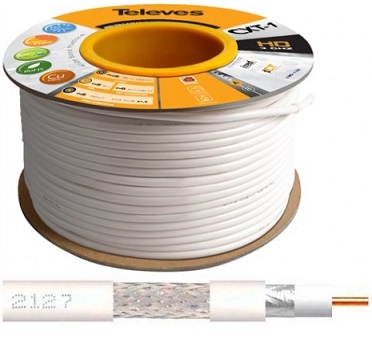 Bobine Cabo Coaxial ITED CXT1 Ø6mm (100 mts) - TELEVES