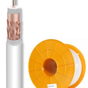 Bobine Cabo Coaxial ITED4 Cobre T100plus, 16RtC Branco (100 mts) - TELEVES