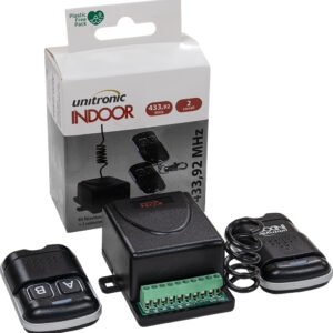 Kit Emissor Receptor 2 Canais e 2 Comandos Interior (433,92MHz) - UNITRONIC