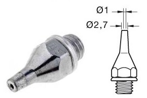 Bico 1mm p/ Dessoldador DST da JBC
