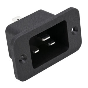 Base de Corrente Tripolar Macho 16A 250V (IEC-C20)