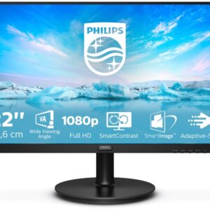Monitor 21,5 221V8A LED FullHD (Preto) – PHILIPS